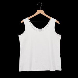 Chico's White Shell Top Sleeveless Size 2